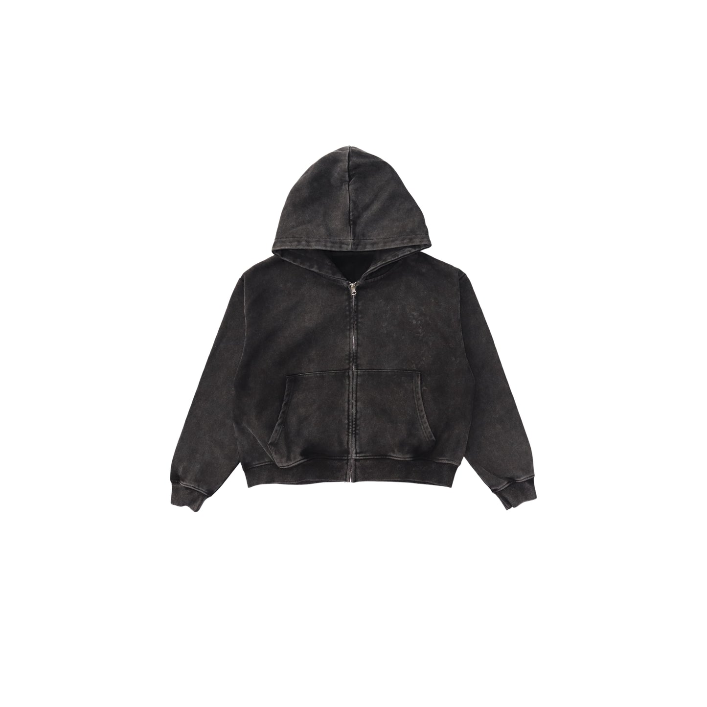 Snow Wash Zipper Hoodie