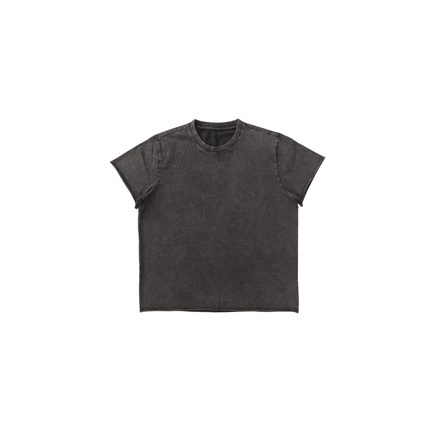 Black Crackle Wash Shirt