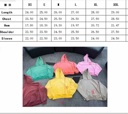 Faded Acid Wash Hoodies